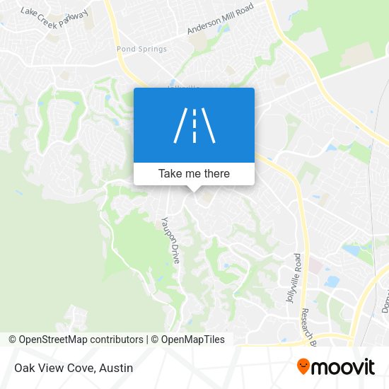 Mapa de Oak View Cove