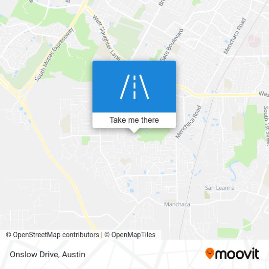 Onslow Drive map