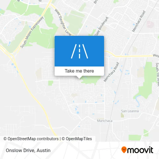 Mapa de Onslow Drive
