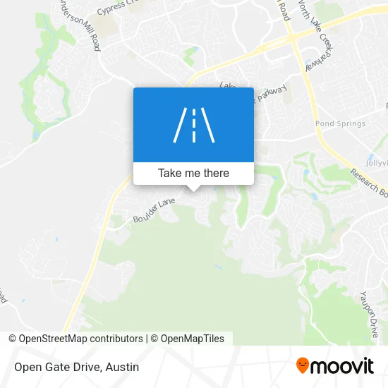 Open Gate Drive map