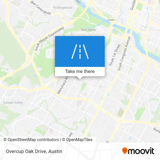 Overcup Oak Drive map