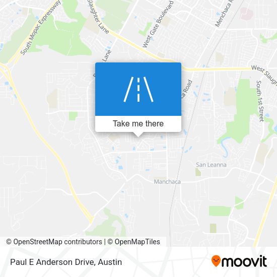 Mapa de Paul E Anderson Drive
