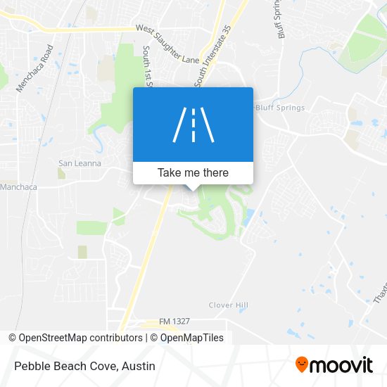 Pebble Beach Cove map