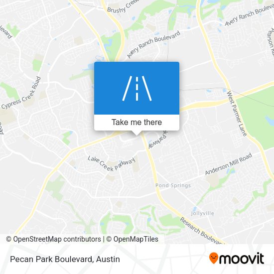 Pecan Park Boulevard map