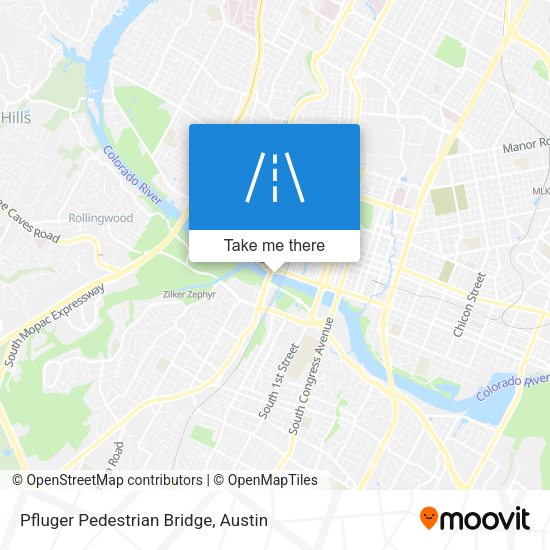 Pfluger Pedestrian Bridge map