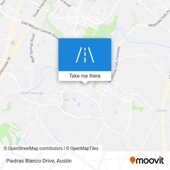 Piedras Blanco Drive map