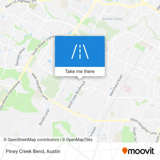 Mapa de Piney Creek Bend