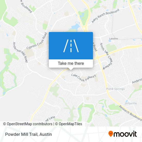 Mapa de Powder Mill Trail