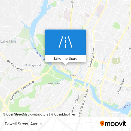 Powell Street map