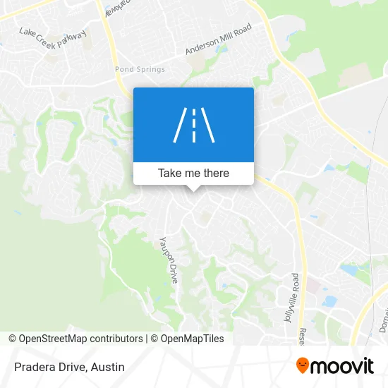 Pradera Drive map