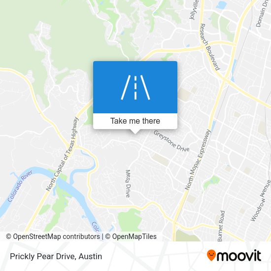 Prickly Pear Drive map