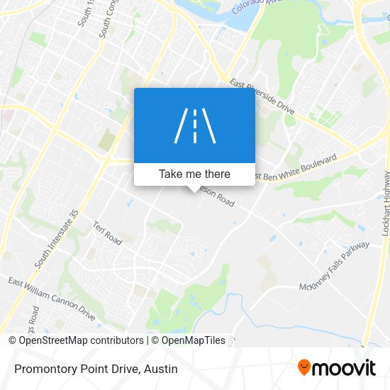 Promontory Point Drive map