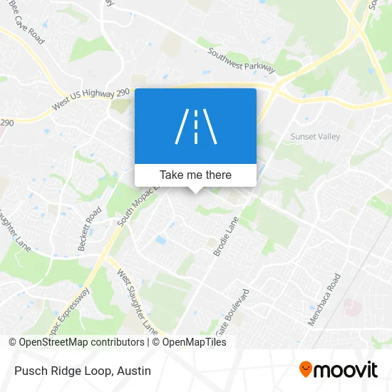 Pusch Ridge Loop map