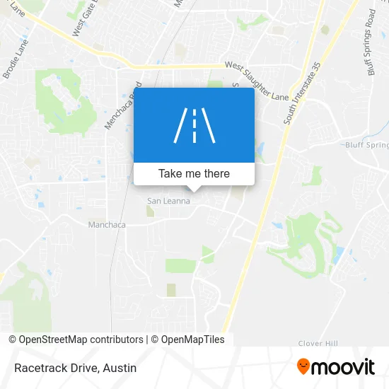 Racetrack Drive map