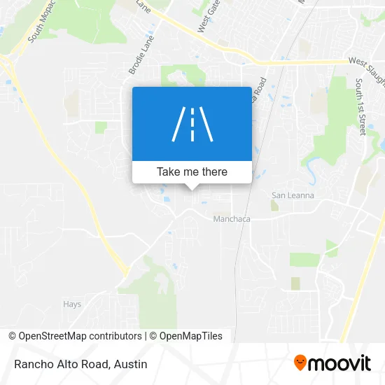 Rancho Alto Road map