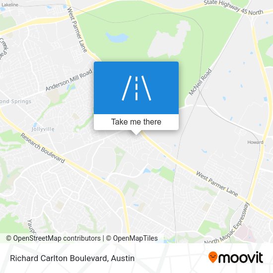 Richard Carlton Boulevard map
