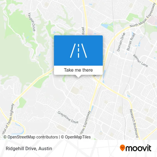 Ridgehill Drive map