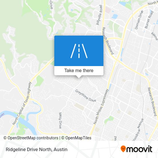 Mapa de Ridgeline Drive North