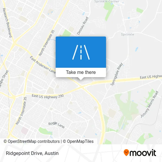 Ridgepoint Drive map