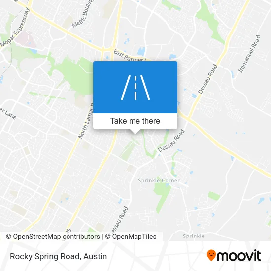 Rocky Spring Road map