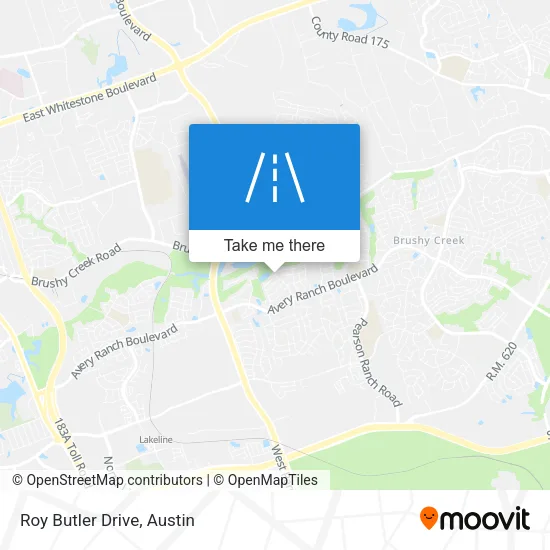 Roy Butler Drive map