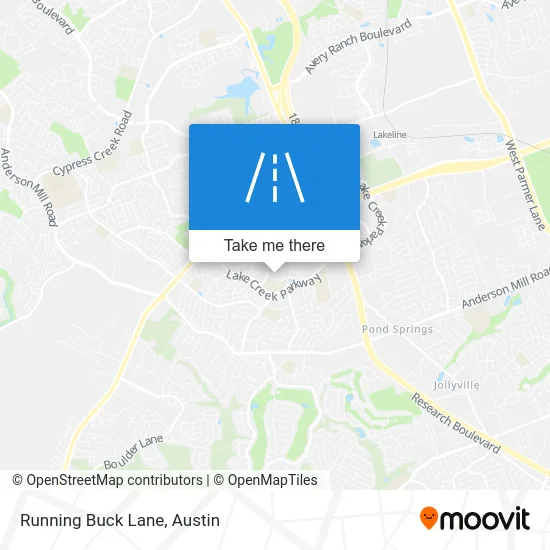 Running Buck Lane map