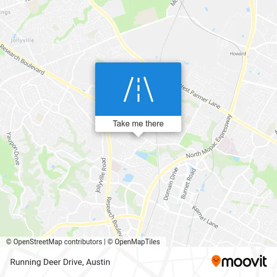 Running Deer Drive map