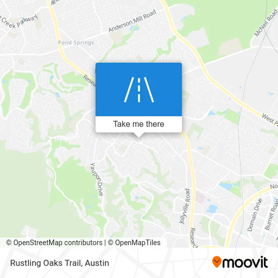 Rustling Oaks Trail map