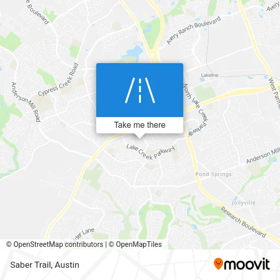 Saber Trail map