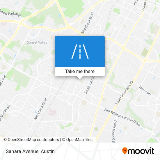 Mapa de Sahara Avenue