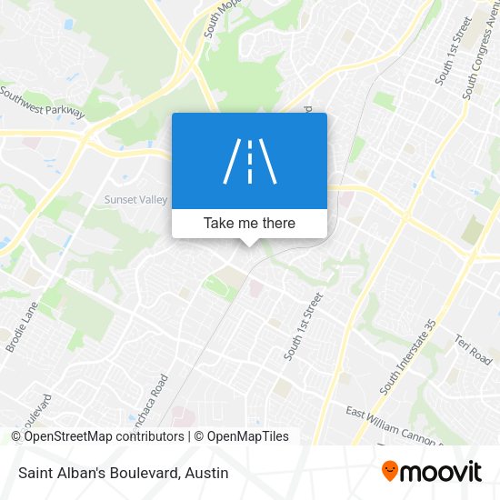 Saint Alban's Boulevard map