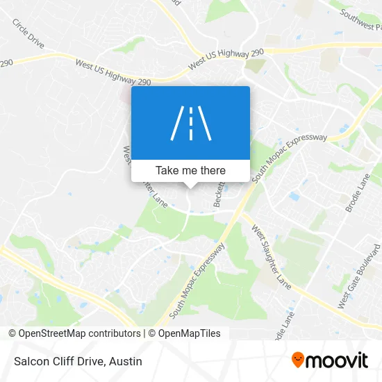 Salcon Cliff Drive map