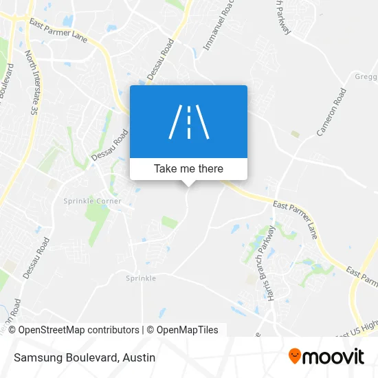 Samsung Boulevard map