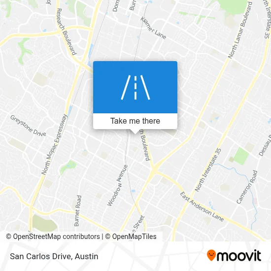 San Carlos Drive map
