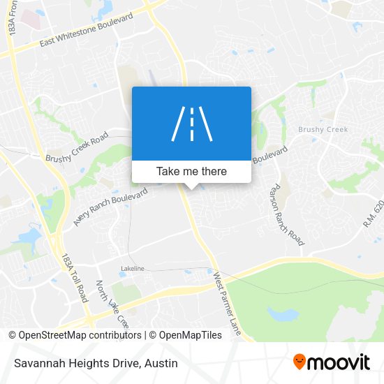 Savannah Heights Drive map