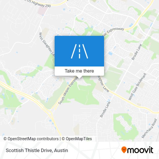 Scottish Thistle Drive map