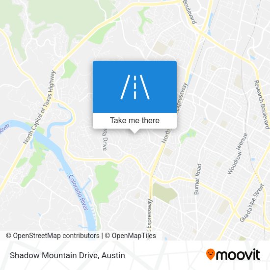 Shadow Mountain Drive map