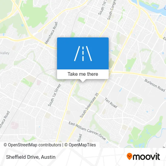 Sheffield Drive map