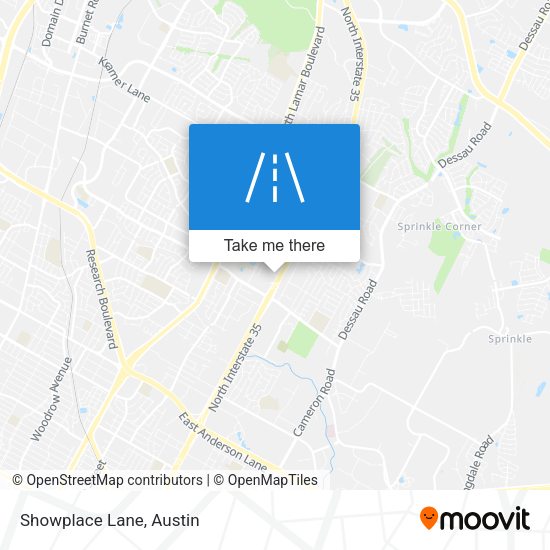 Mapa de Showplace Lane