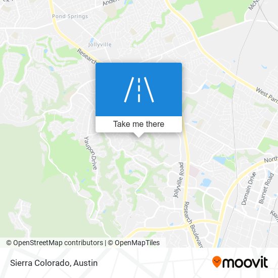 Mapa de Sierra Colorado
