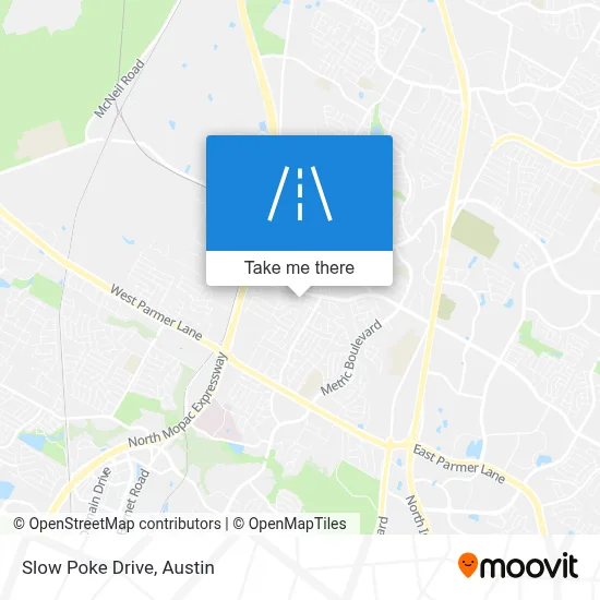 Slow Poke Drive map