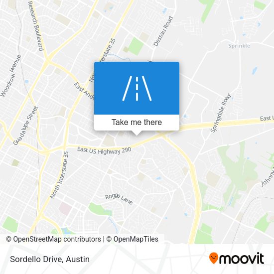 Mapa de Sordello Drive