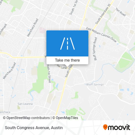 South Congress Avenue map