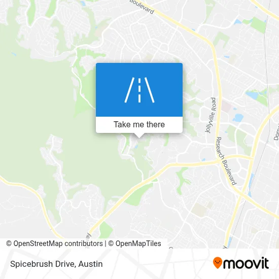 Spicebrush Drive map