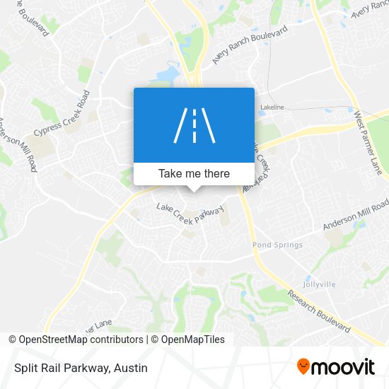Mapa de Split Rail Parkway