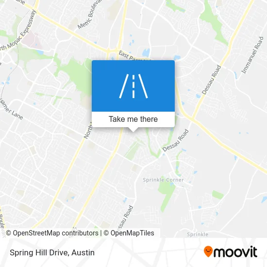 Spring Hill Drive map