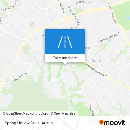 Spring Hollow Drive map