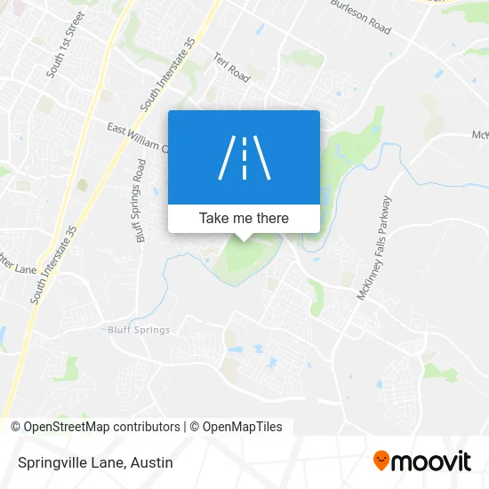 Springville Lane map