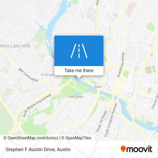 Stephen F Austin Drive map