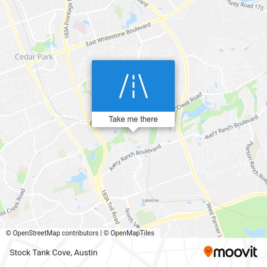 Mapa de Stock Tank Cove